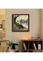 Lakeside Solitude Reading Lady Cross Stitch Kit Beginner Friendly | thumb picture 