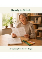 Flower Bookmark Cross Stitch Kit Beginner Friendly- DIY Gift | thumb picture 