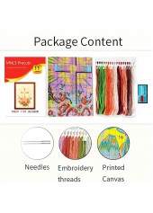 Flower Bookmark Cross Stitch Kit Beginner Friendly DIY Gift | thumb picture 