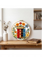 Books and Blossoms Cross Stitch Kit Beginner Friendly | thumb picture 
