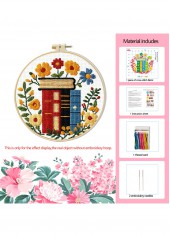 Books and Blossoms Cross Stitch Kit Beginner Friendly | thumb picture 