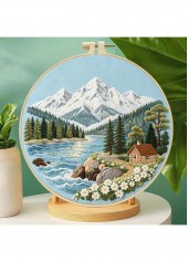 Lakeside Cabin Embroidery Kit Beginner Friendly | thumb picture 