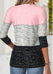 Multi Color Striped Tummy Coverage Long Sleeve T Shirt | thumb picture 