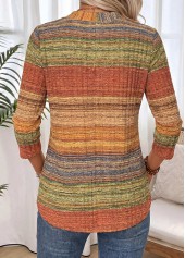 Multi Color Geometric Print Tummy Coverage T Shirt | thumb picture 