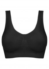 Soft Padded V Neck Wire Free Sports Bra | thumb picture 