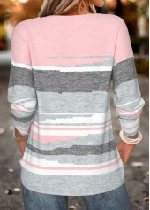 Multi Color Geometric Print Tummy Coverage T Shirt | thumb picture 