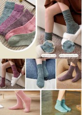 Multi Color Low Cut Cotton Blend Socks | thumb picture 