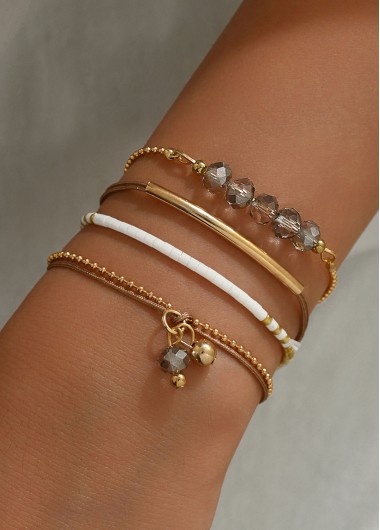 women clothes image of Multi Color Asymmetrical Alloy Design Bracelets