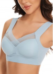 Comfort Light Blue Scoop Neck Padded Bra | thumb picture 