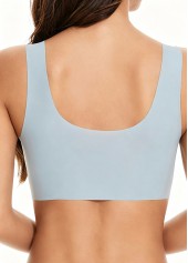 Comfort Light Blue Scoop Neck Padded Bra | thumb picture 