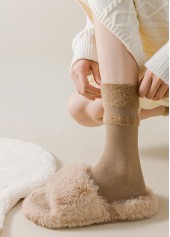 Multi Color Cotton Blend Mid Calf Socks | thumb picture 
