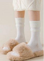 Multi Color Cotton Blend Mid Calf Socks | thumb picture 