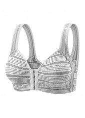 Light Grey Marl Scoop Neck Bra 3
