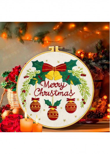 women clothes image of Golden Chimes Bells Embroidery Kit Christmas Ornament
