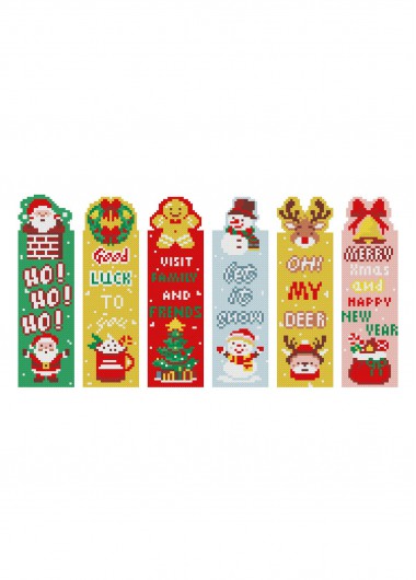 women clothes image of Festive Wishes Christmas Message Bookmarks Cross Stitch Kit