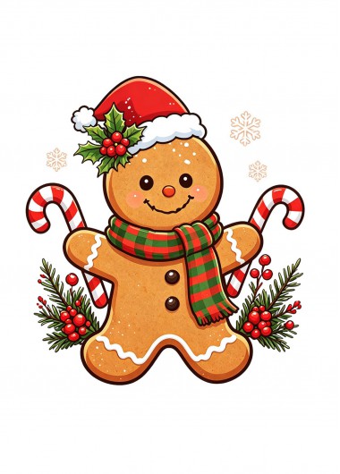 women clothes image of Gingerbread Cheer Gingerbread Cross Stitch Kit