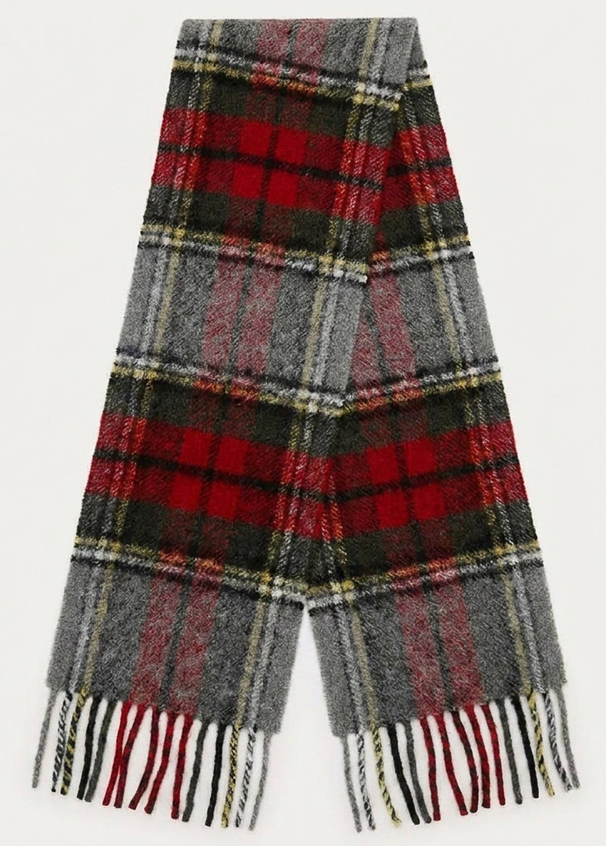 Modlily Multi Color Cotton Blend Plaid Scarf - One Size