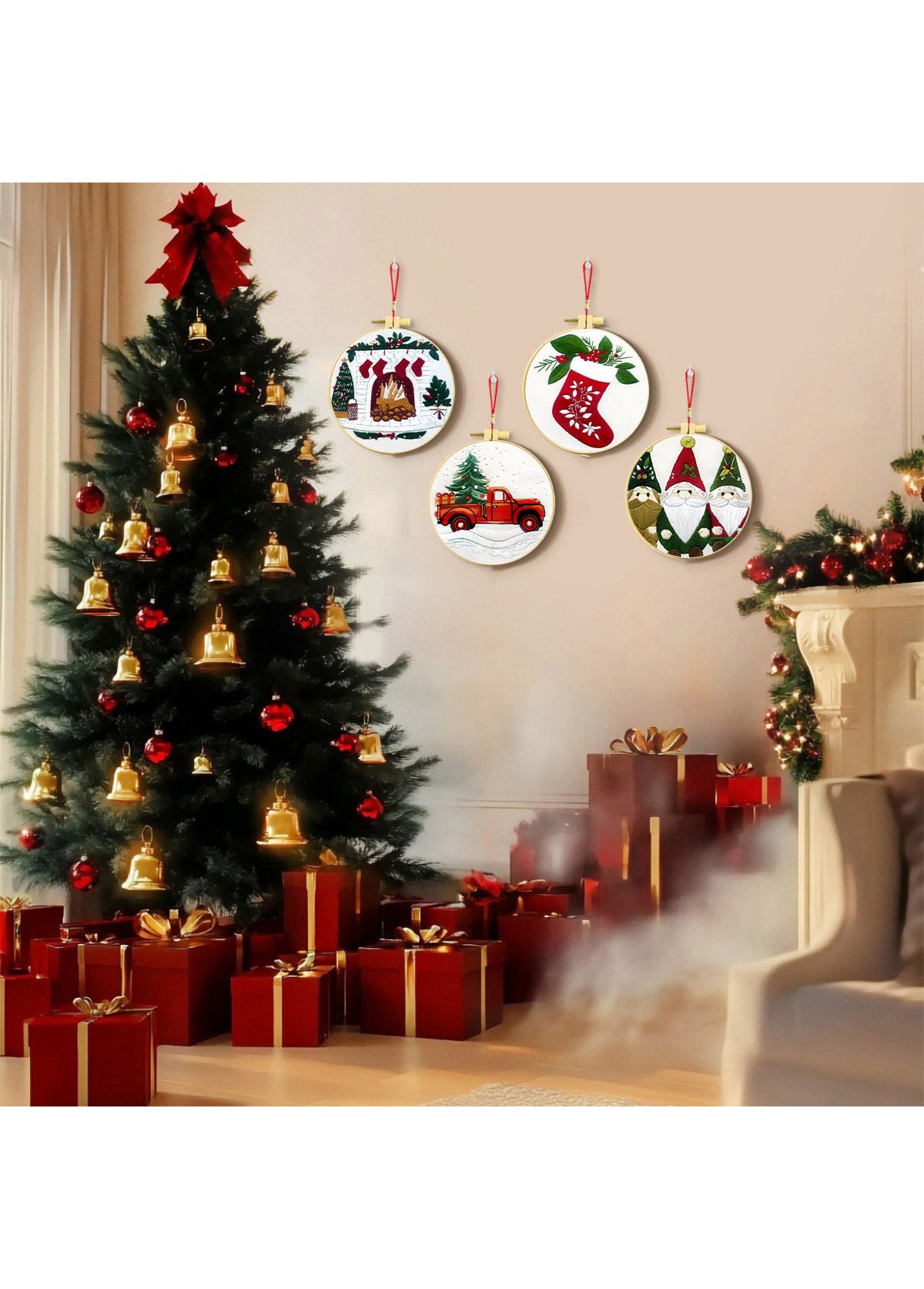 Stocking Cheer Stocking Embroidery Kit Christmas Ornament 2