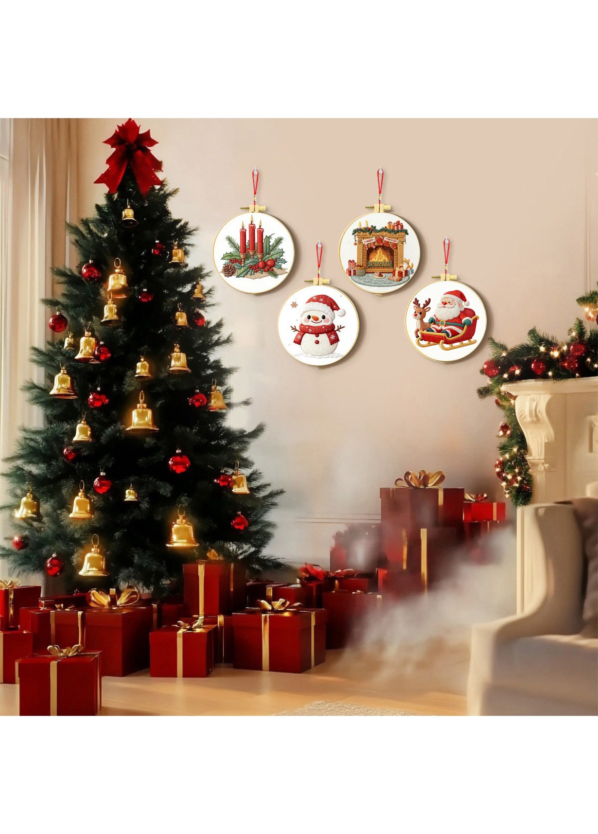 Christmas Multi Color Needles and Instruction Guide Decoration 2