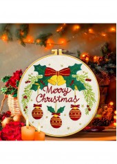 Golden Chimes Bells Embroidery Kit Christmas Ornament