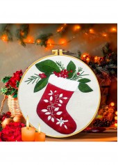 Stocking Cheer Stocking Embroidery Kit Christmas Ornament