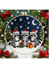 Christmas Multi Color Animal Print Needles and Instruction Guide 2