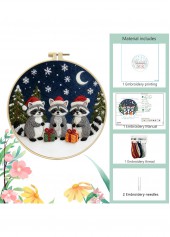Christmas Multi Color Animal Print Needles and Instruction Guide 3