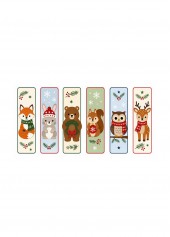 Woodland Pages Woodland Animal Bookmarks Cross Stitch Kit